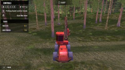 Forest Harvester Tractor 3D