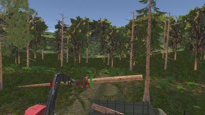 Forest Harvester Tractor 3D