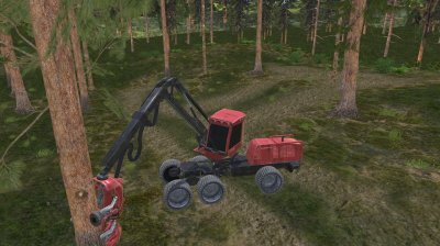 Forest Harvester Tractor 3D