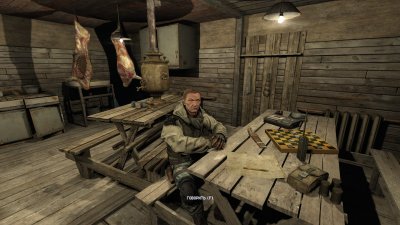Stalker Alone In Windstorm: Fallen Bear