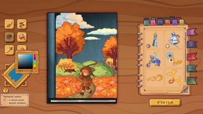 Bookbinding Dark Cozy Sim